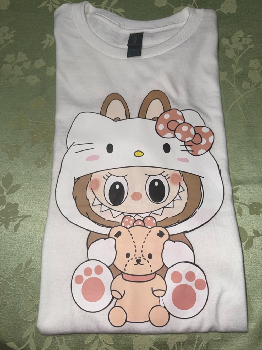 Cute HKitty Hoodie Character Graphic Tee 🐱🎀
